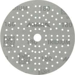 Disque abrasif IRIDIUM Grip 121L 150mm K.180 pour HO/métal/peinture/bois. (Par 100)