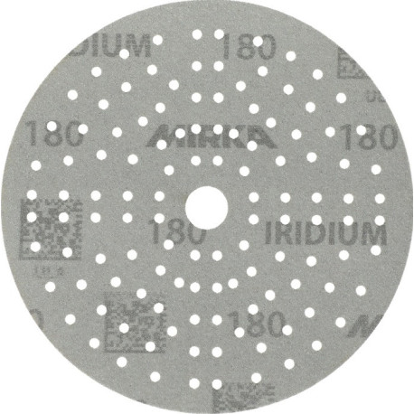 Disque abrasif IRIDIUM Grip 121L 150mm K.180 pour HO/métal/peinture/bois. (Par 100)