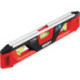 Niveau torpille T PRO 23cm Aluminium/ABS Plastique rouge/noir 1 mm/m 1 mm/m SOLA