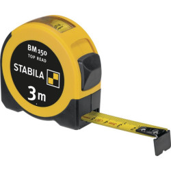 Mètre à ruban de poche BM 150 L.3m l.16mm mm/mm EGII ABS/TPE Fixe.STABILA