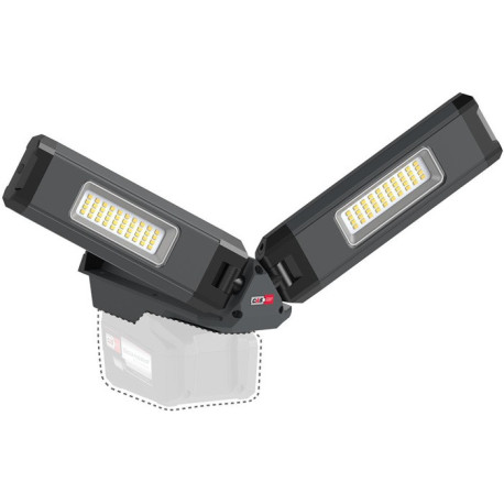 Projecteur à LED DUO CONNECT 108 W 2500 lm 5,2 Ah 18 V IP30 SCANGRIP