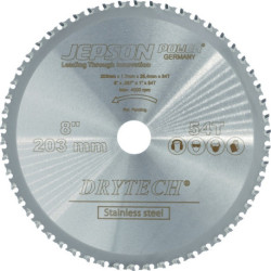 Lame de scie circulaire à métaux Drytech®HM203/54Z D.203mm B.1,2mm HM perçage-D.25,4mm Z.54
