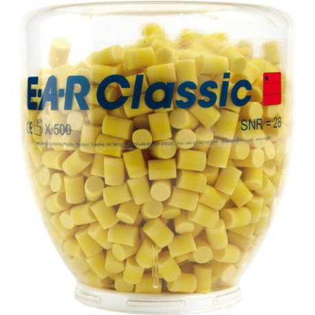 Bouchons d'oreilles E-A-R™ Classic™ Refill EN 352-2 SNR 28 dB 500 PA/distributeur 3M