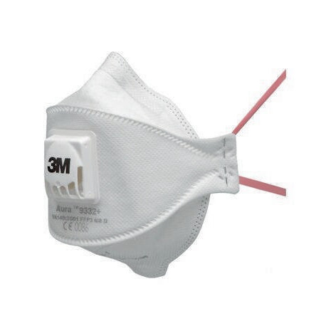 Masque de protection respiratoire 9332+ FFP3/V NRD avec valve d'expiration 120 pcs/cp 3M (Par 10)