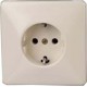Schuko-Prise de courant Blanc arctique UP, blanc, lose
