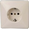 Schuko-Prise de courant Blanc arctique UP, blanc, lose