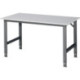 Table de travail Tom L1500xP800xH760-1080mm Plan de travail mélamine Piétement gris anthracite