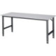 Etabli Tom B2000xP800xH760-1080mm Plan de travail mélamine Bâti gris anthracite