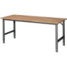 Etabli Tom B2000xP800xH760-1080mm Plan de travail hêtre Bâti gris anthracite