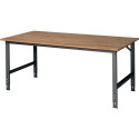 Etabli Tom B2000xP1000xH760-1080mm Plan de travail hêtre Bâti gris anthracite