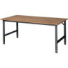 Etabli Tom B2000xP1000xH760-1080mm Plan de travail hêtre Bâti gris anthracite