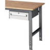 Armoire basse H175xL440xP600mm gris anthracite/gris clair 1 tiroir à ouverture simple