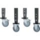 Jeu de 2 roulettes fixes/2 roulettes pivotantes avec frein D.125mm pour établis H.760-1080mm RAU