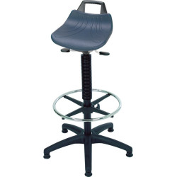 Assis-debout Mousse intégrale PU Assise-H.610-860mm Piétement Plastique 