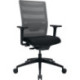 Chaise de bureau synchrone noir/gris 420-540mm avec accoudoirs, poids 110kg