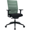 Chaise de bureau synchrone noir/mint 420-540mm avec accoudoirs, capacité 110kg