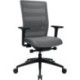 Chaise de bureau synchrone grise 450-570mm avec accoudoirs, capacité 110kg TOPSTAR
