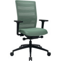 Chaise de bureau synchrone menthe 450-570mm avec accoudoirs, capacité 110kg TOPSTAR