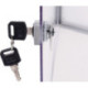 Vitrine 4xA4 L490xH651mm coins biseautés pour intérieur MAUL