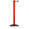 Poteau simple D83xH1000mm Poteau rouge Sangle rouge/blanc VIA GUIDE