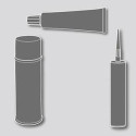 Ruban pour isolation électrique PVC 25mmx33m gris