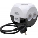 Bloc multiprisesl 6-prises avec interrupteur,uSS,16A/230V,