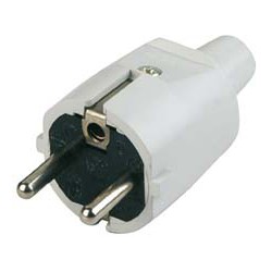 Prise , PVC, gris (Par 10)