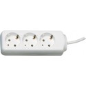Rallonge électrique 1,4 m 3 prises, blanc (Par 20)
