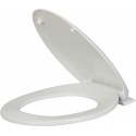 Abattant WC blanc avec fermeture amortie Blanc
