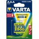 VARTA Pile rechargeable Professional Accu Micro AAA, HR03, 1000mAh
