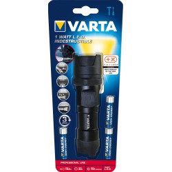 Lampe Torche 1 W - Led Indestructible Light - 3 AAA - Varta - 18700101421 -