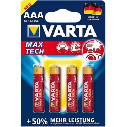 Pile VARTA MAX TECH AAA, 4-er Blister DE