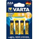Piles LONGLIFE AAAMicro, 4-er Bli. Varta