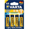 Piles LONGLIFE AA Mignon, 4-er Bli. Varta