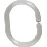 Anneau rideau de douche transparent, 12-er Set