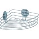 Wenko 18913100 Turbo-Loc Étagère Angle Chrome 26,5x20x10,5 cm