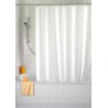 Rideau de douche Uni blanc, 180x200 cm