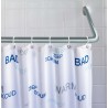 Wenko 19215100 Barre d'angle Universelle épais 20 mm Chrome 80 x 80 90 x 90 cm
