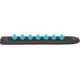 Barre enfichable SmartRail pour 7 inserts 1/4 Hazet