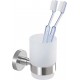 Wenko 19615100 Porte Verre a Dents Uno Bosio Acier Inox