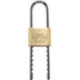 Cadenas 400E HB50 laiton massif flexible.50-148.5mmdop.durci et verrouillé