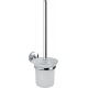Wenko 22174100 Cuba Ensemble WC Acier Inoxydable/Verre Argent/Transparent 50 x 40 x 25 cm
