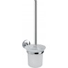 Wenko 22174100 Cuba Ensemble WC Acier Inoxydable/Verre Argent/Transparent 50 x 40 x 25 cm