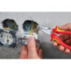 Pince combinée pointue VDE chromée avec poignées multi-composants 185mm KNIPEX