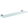 Wenko 22175100 Cuba Support pour Salle de bain Zinc moulé Chromé 60 x 5 x 13,5 cm