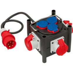 Distributeur de courant compact H07RN-F5G1.5 1m 3xCEE400V + 3x230V Brennenstuhl
