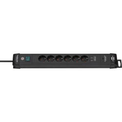 Multiprise 6x H05VV-F3G1.5 3m Premium-Line USB Brennenstuhl