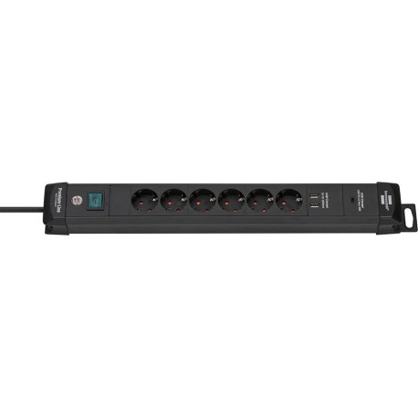 Multiprise 6x H05VV-F3G1.5 3m Premium-Line USB Brennenstuhl