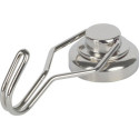 Crochet.Ø25. avec.pivot.H.5cm.sil Contenu : 2