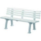 Banc de jardin SYLT 3 places longueur 1500 mm blanc